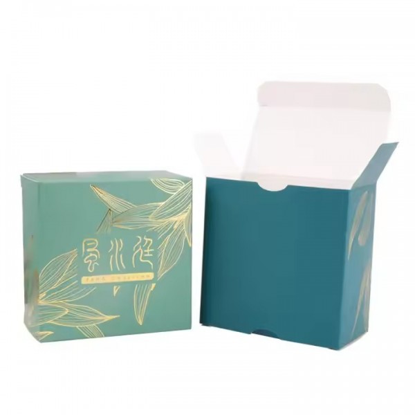 Custom Personalized Rectangular Art Paper Packaging Box with Gold Foil Stamping Embossing UV Printin / 2