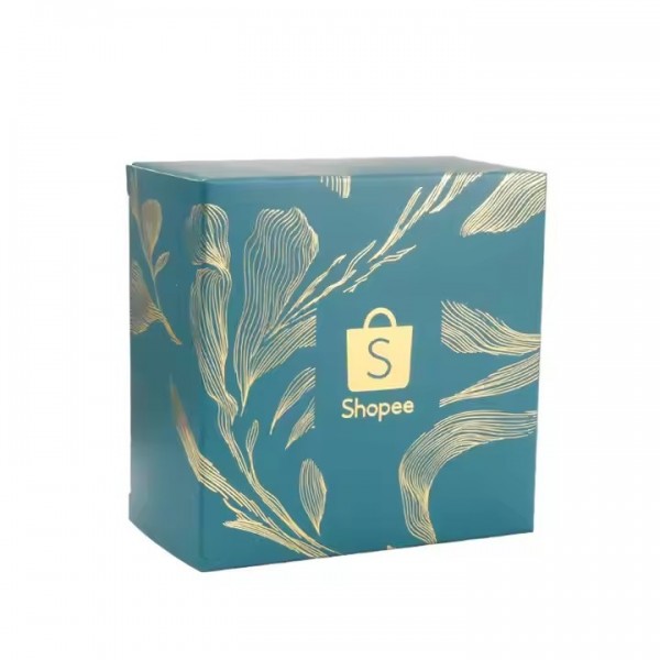 Custom Personalized Rectangular Art Paper Packaging Box with Gold Foil Stamping Embossing UV Printin / 3