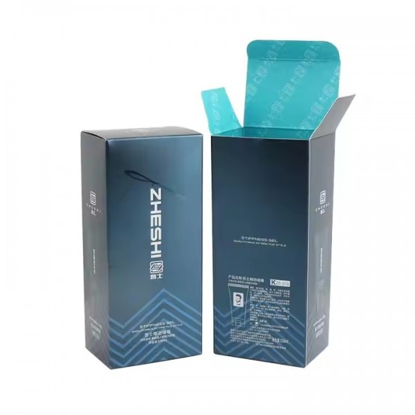 High End Custom Printed Men's Facial Cleanser Packaging Box OEM Wholesale / 3