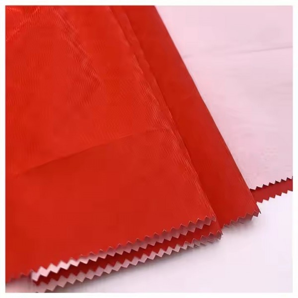 9027#3D water ripple PU windproof coating process textile autumn and winter windbreaker cotton cloth / 2