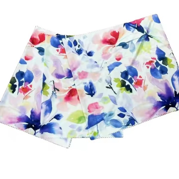 Polyester Stretch Jersey Knit Fabric Digital Printed Big Flower Designs For European Markets 100% Po / 3