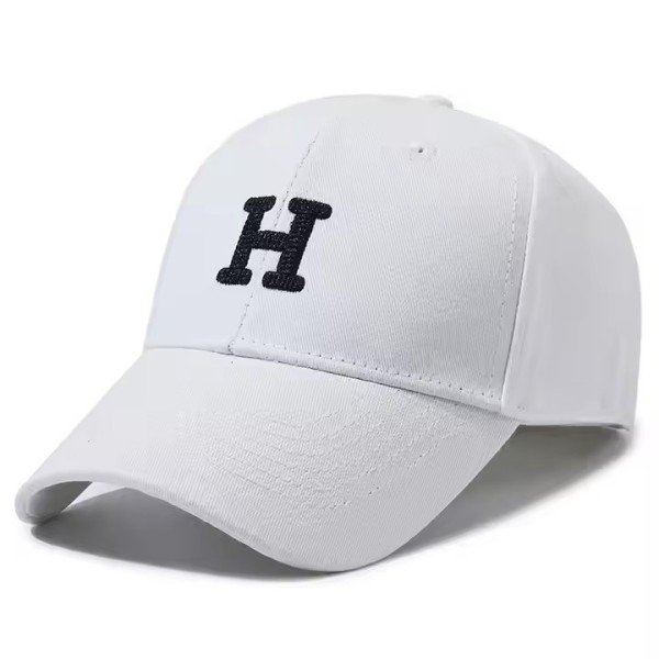 Unisex Basic Hat Letter Embroidered Baseball Cap Solid Color Adjustable 6 Panel Cotton Curved Brim S / 1