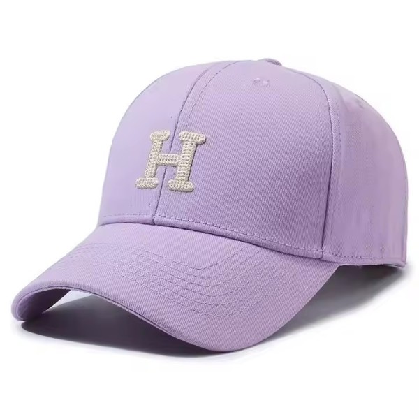 Unisex Basic Hat Letter Embroidered Baseball Cap Solid Color Adjustable 6 Panel Cotton Curved Brim S / 2