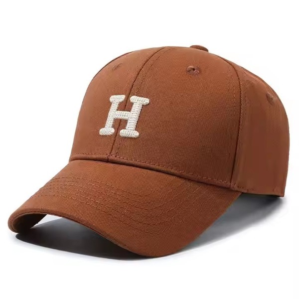 Unisex Basic Hat Letter Embroidered Baseball Cap Solid Color Adjustable 6 Panel Cotton Curved Brim S / 3