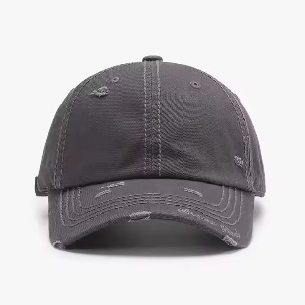 Wholesale Unisex Basic 100% Cotton Dad Hats Washed Distressed Letters Embroidery Soft Top Curved Bri / 2
