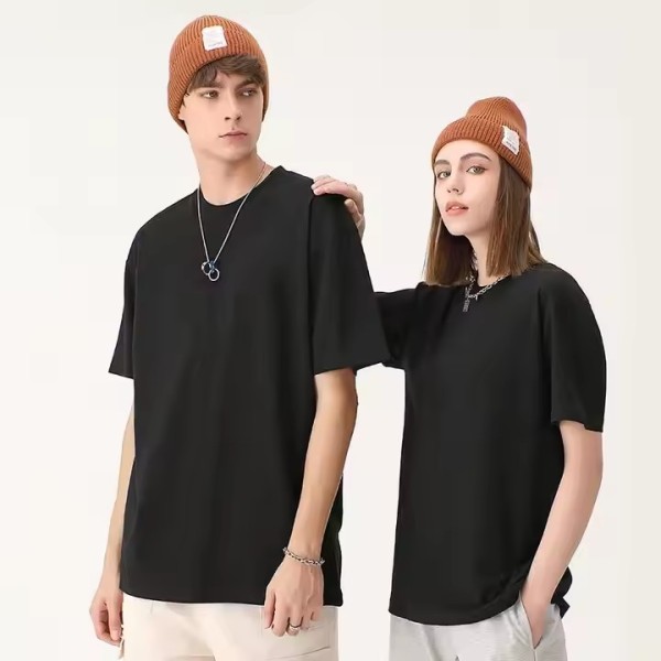 Unisex 230G 100% Cotton O-neck t Shirts High Quality VBreathable Oversized Drop Shoulder Plus Size M / 2