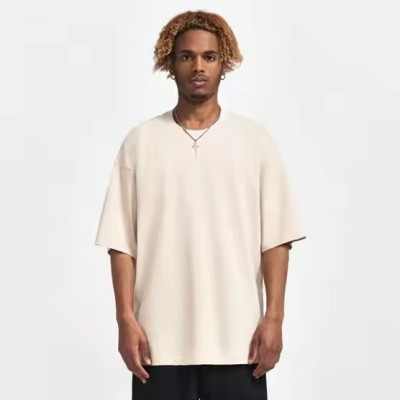 Spring and Summer New Design 240Grams 100% Cotton Custom Men's T Shirt Short Sleeve Solid Color