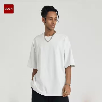 Manufacturer Custom 100% Cotton 280G Heavyweight Plain Streetwear Oversized Solid Color Casual Short