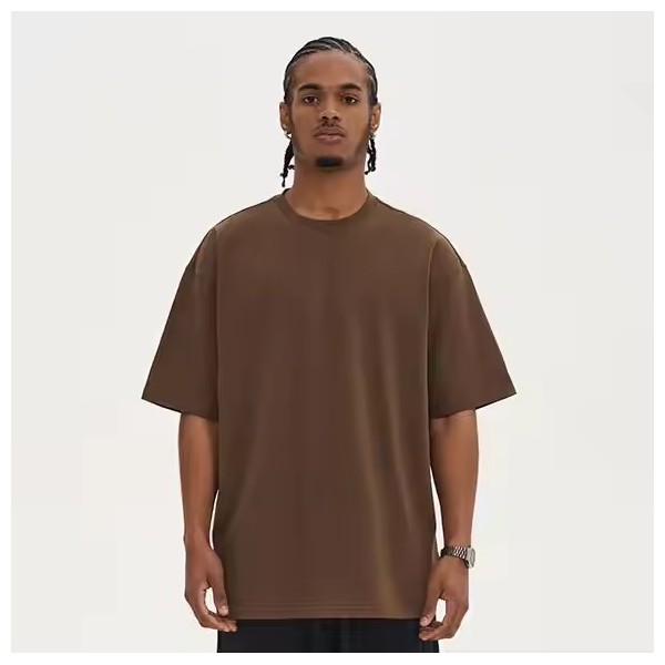 Manufacturer Custom 100% Cotton 280G Heavyweight Plain Streetwear Oversized Solid Color Casual Short / 2