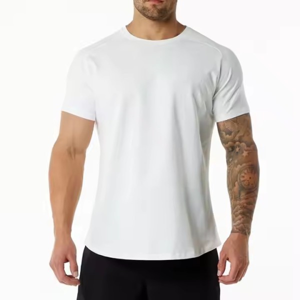 Wholesale Hot Selling Gym T-Shirts Casual Custom 95% Cotton 5% Elastane Men Slim Fit T Shirt Bulk Me / 3