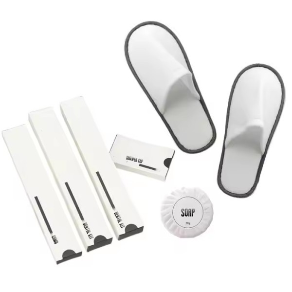 Wholesale High-End Hotel Custom Beauty Disposable Amenities Set Toothbrush Toothpaste Comb Shaver Sl / 3