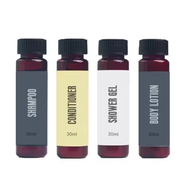 OEM Hotel Toiletries Bathroom Set Hotel Amenities Set Body Lotion Body Wash Gel / 2