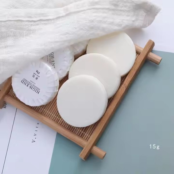 Hotel & Travel Use Disposable Guest Small Round 20g Hotel Soap / 3