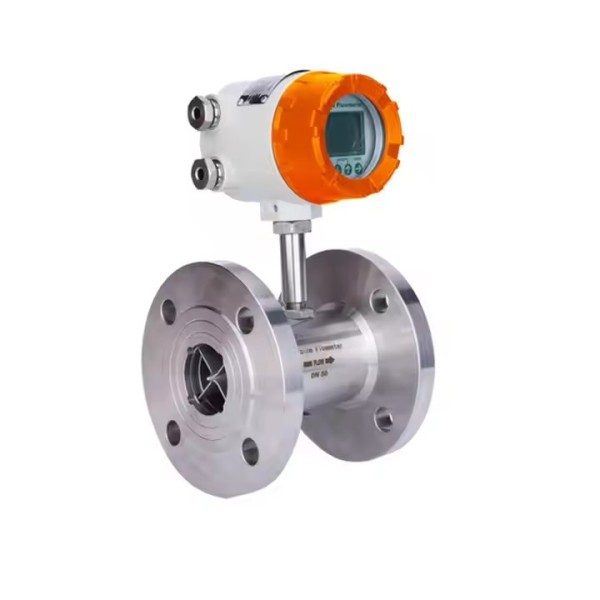 24V Liquid Gas Turbine Flow Meter Stainless Steel Vortex Flowmeter for Water OEM Customizable / 2
