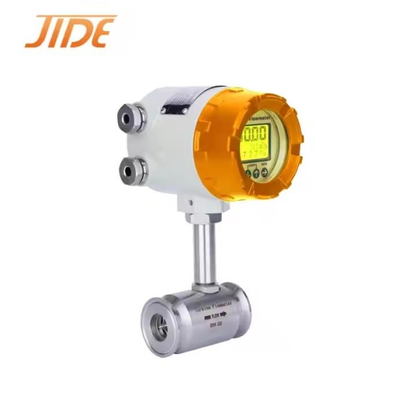 High Accuracy 0.5%R Tri-Clamp Type Stainless Steel 304 Turbine Flow Meter Gas/Liquid Measurement OEM / 2