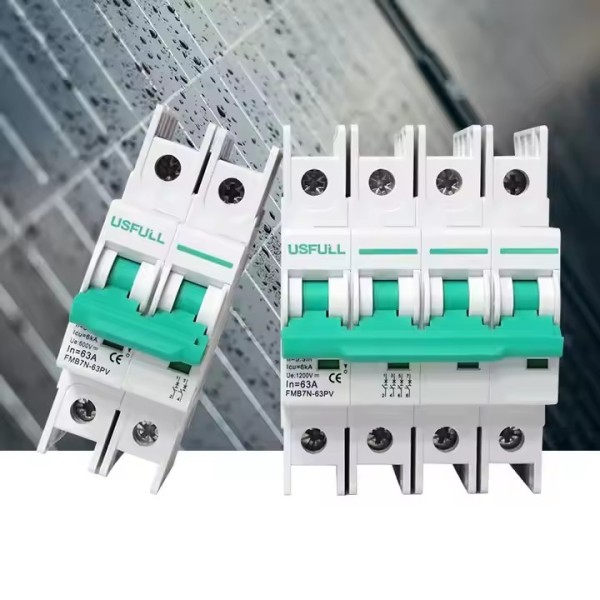 USFULL DC Circuit Breaker Mini Disjuntor FMB7N-PV 16A 25A 32A 40A 63A DC MCB / 3