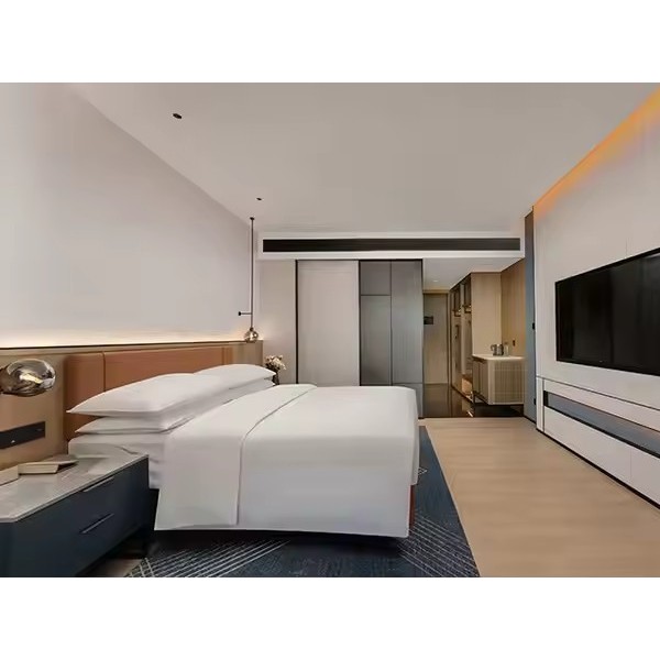 Custom Made Luxury Quality Wood Hotel Bedroom Furniture Set 5 Star for Hotels Supplier Direct / 1