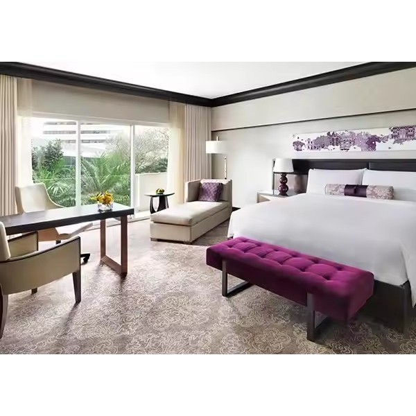 Foshan 5 Star Hotel Bedroom Furniture Set Luxury Hotel Furniture for Hotel Apartment / 2