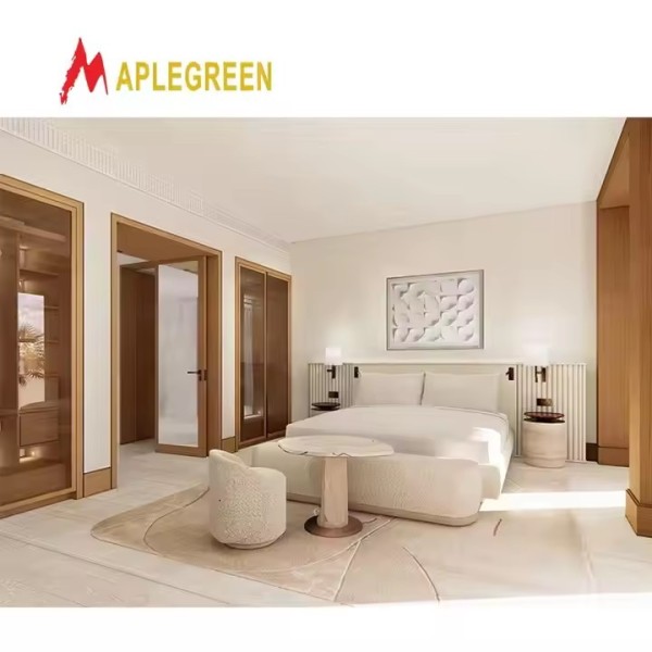 Turkey Marriott Hotel Furniture Manufacture Five Star Wood Bedroom Kit Hotel Supply / 3