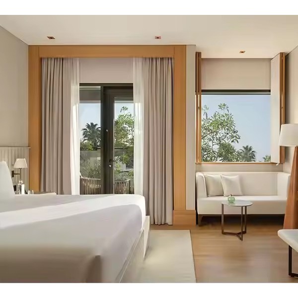 Turkey Marriott Hotel Furniture Manufacture Five Star Wood Bedroom Kit Hotel Supply / 1