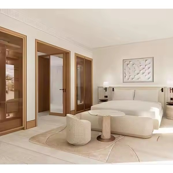 Turkey Marriott Hotel Furniture Manufacture Five Star Wood Bedroom Kit Hotel Supply / 2