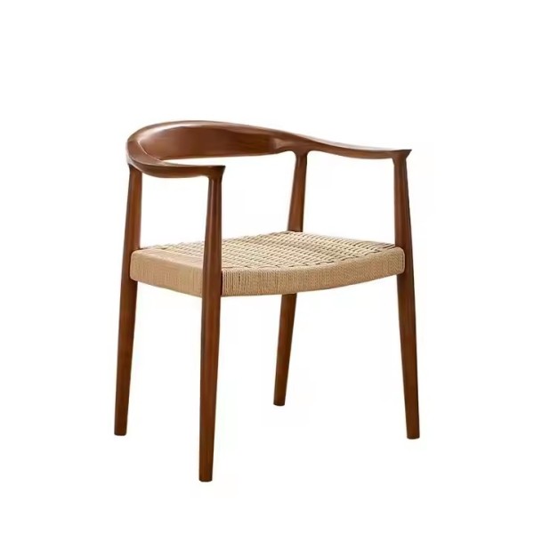 Italian Luxury Walnut Restaurant Dining Chair Modern Solid Wood Restaurant Furniture Nordic Dining R / 3
