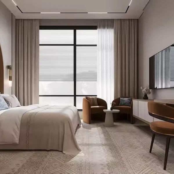 Foshan Luxury Wyndham Project 3 4 5 Star Hotel Bedroom Set Supplier Customized Hotel Room Furniture  / 2