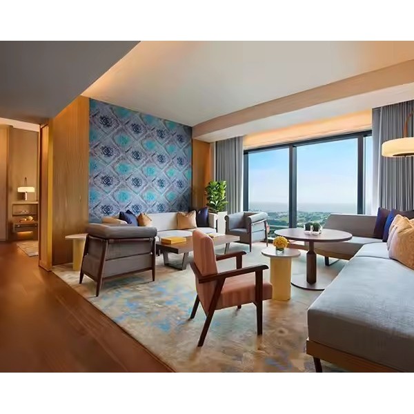 Wyndham Project 3 4 5 Star Luxury Hotel Bedroom Set Foshan Customized Contemporary Panel Wood Furnit / 2